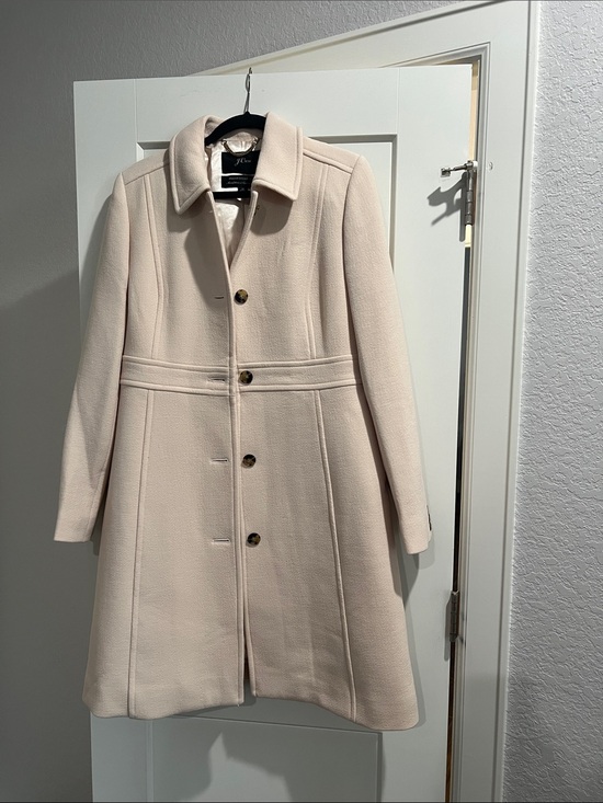 J. Crew Jackets & Blazers - J. Crew Women's Light Cream A-Line Wool Pea Coat
